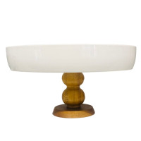 Suporte Wood de porcelana baixo  Suporte Wood de porcelana baixo